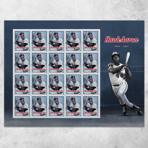 Hank Aaron Stamps, Sheet of 20