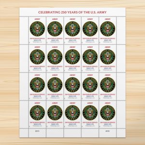 U.S. Army 250th Stamps, Sheet of 20